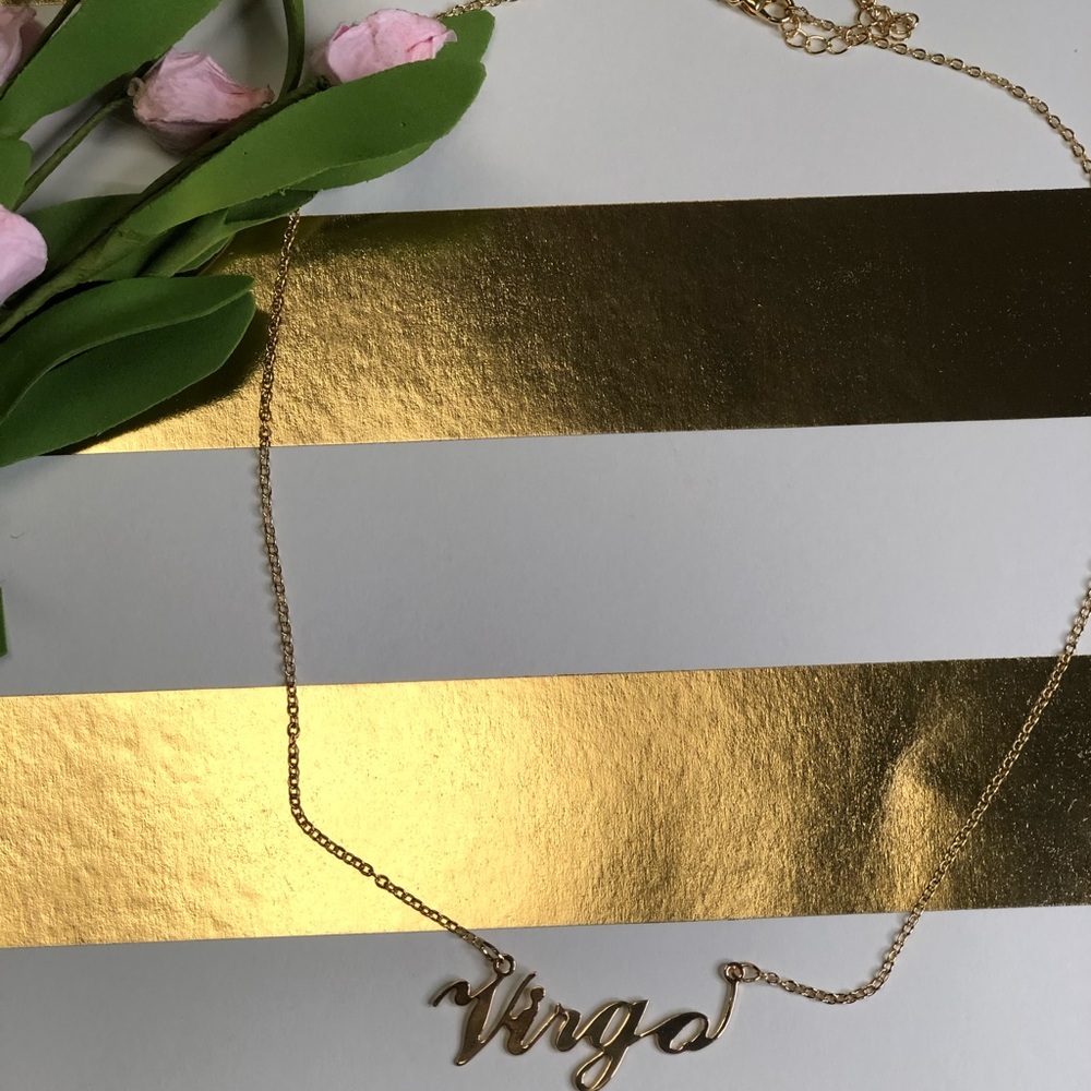 Gold Virgo ♍️ Necklace
